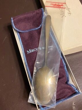 NWOT Vintage Reed & Barton Sterling Silver "Autumn Leaves" 6" Spoon (32.38g)